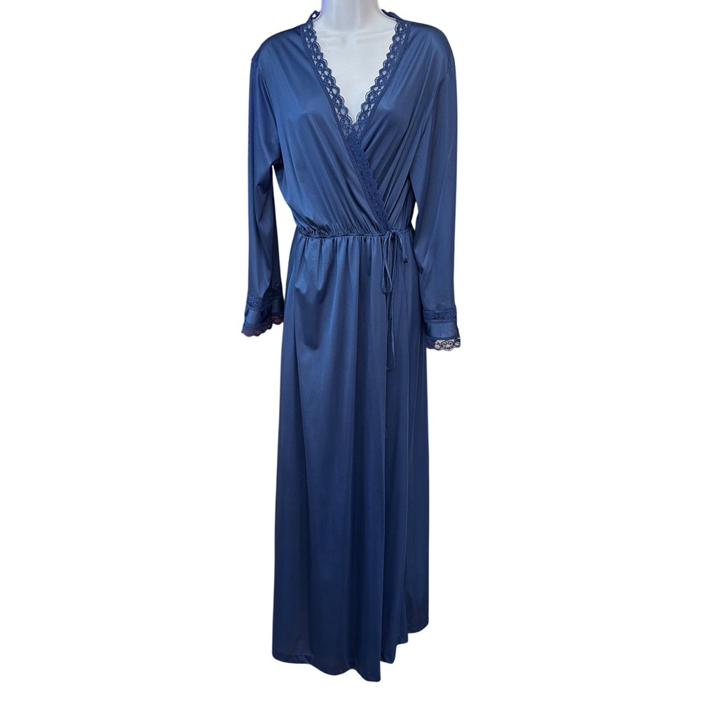 Vintage 70's Deena Nightgown Robe Old Hollywood Glamour Regencycore Coquette